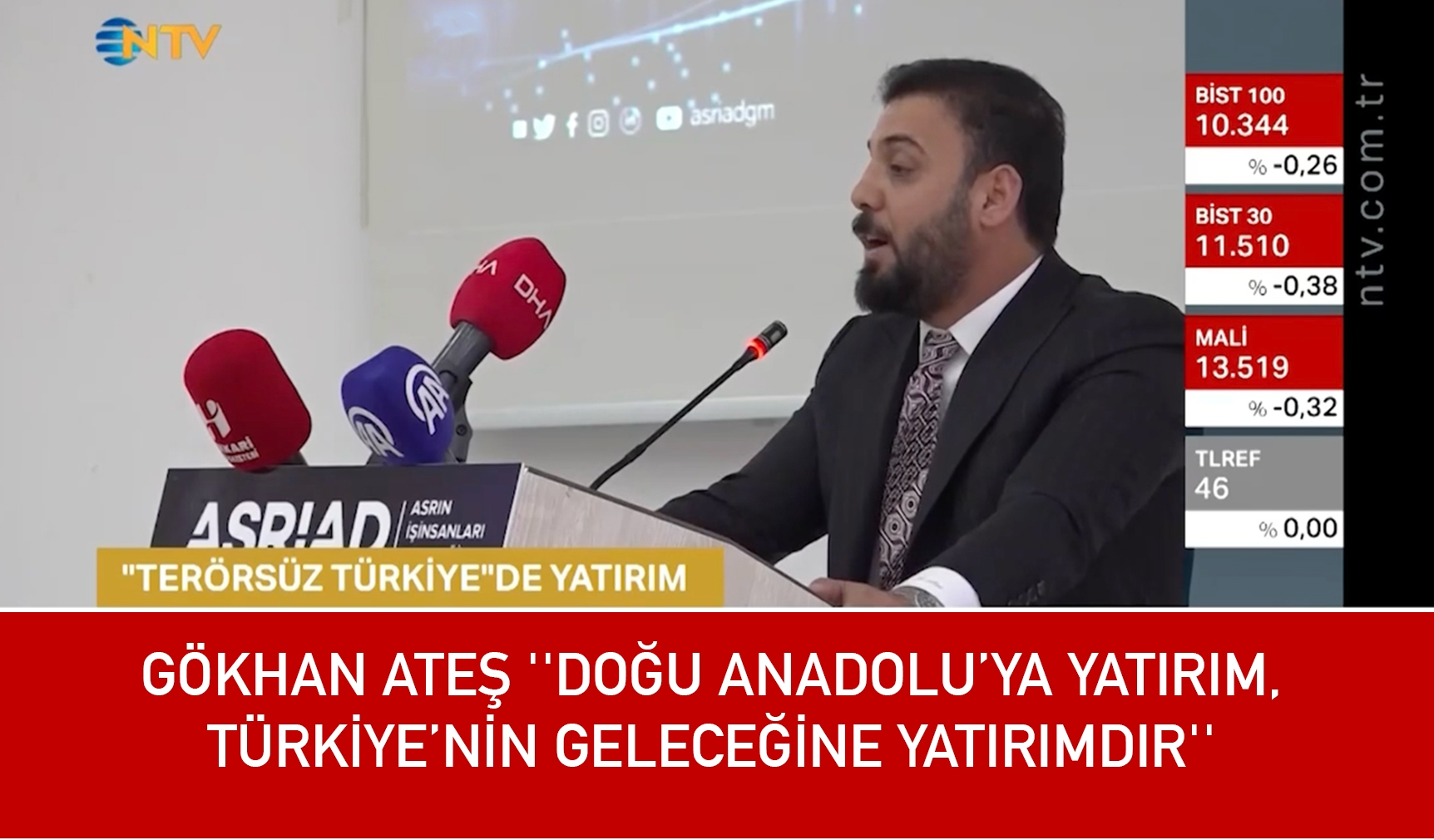 Gökhan Ateş, Doğu Anadolu’ya Yatırım, Türkiye’nin Geleceğine Yatırımdır
